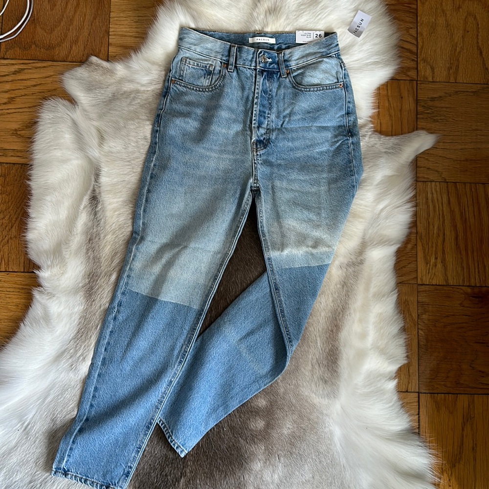 NWT Pacsun ultra high rise slim size 26 two chrome jeans - brand new tags - $59